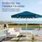 Best Choice Products 7.5ft Patio Market Umbrella with Wavy Trim, Fade-Resistant, Crank & Tilt, Wind Vent